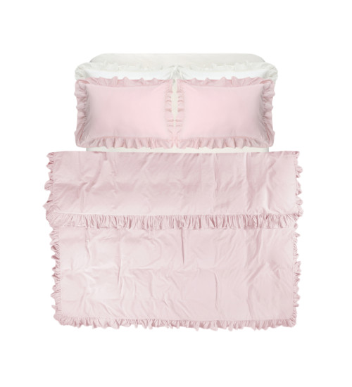 Постільна білизна Lotus Home Washed cotton - Kansas fly plus рожевий євро Постільна білизна Lotus Home Washed cotton - Kansas fly plus рожевий євро