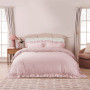 Постільна білизна Lotus Home Washed cotton - Kansas fly plus рожевий євро