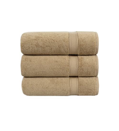 Рушник махровий Lotus Home - Grand soft twist cappuccino капучино 90*150