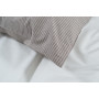 Постільна білизна Lotus Home - Premium Stripe коричневий євро