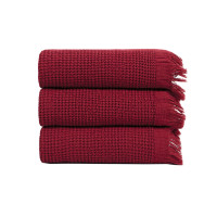 Набір рушників Premium Waffle - red червоний 35*50 (3 од.)