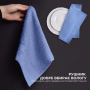 Рушник махровий OrganicSoft Premium 30*30 550 г/м2 Синій