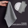 Рушник махровий OrganicSoft Premium 30*30 550 г/м2 Світло-сірий