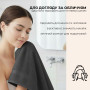 Рушник махровий OrganicSoft Premium 30*30 550 г/м2 Антрацит