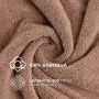 Рушник махровий Туреччина OrganicSoft Premium 50*90+70*140 600 г/м2 Беж