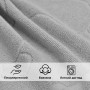 Рушник махровий для ніг Туреччина OrganicSoft Premium 50*70 700 г/м² Світло-сірий