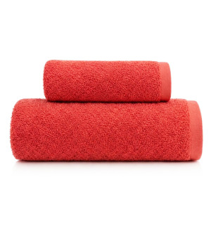 Набір рушників махрових Natural Soft Premium 50*90+70*140 550 г/м2 Кораловий
