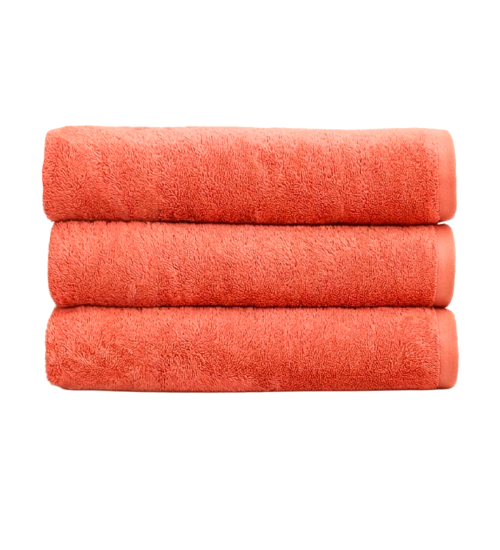 Рушник махровий Natural Soft Premium 70*140 550 г/м2 Кораловий