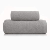 Набір рушників махрових Natural Soft Premium 50*90+70*140 550 г/м2 Світло-сірий