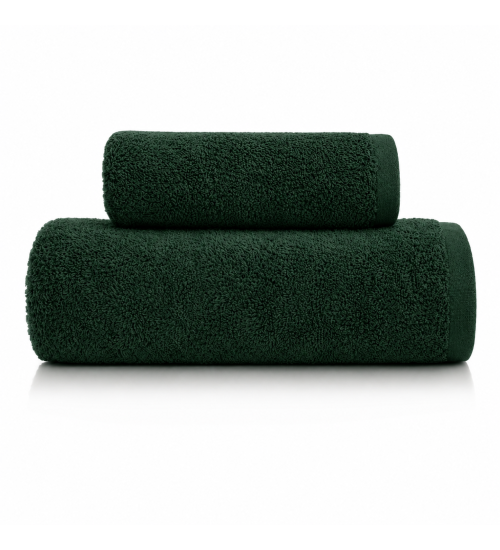Набір рушників махрових Natural Soft Premium 50*90+70*140 500 г/м2 Темно-зелений