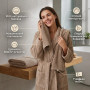 Набір рушників махрових Natural Soft Premium 50*90+70*140 500 г/м2 Тауп