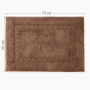 Рушник махровий для ніг Natural Soft Premium Коричневий 50*70 700 г/м² 