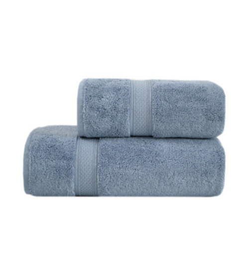 Набір рушників Grand soft синій 50*90+70*140 650 г/м2