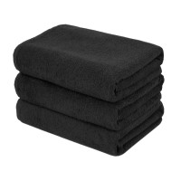 Рушник махровий Туреччина Barber-Spa Black 70*140 (20/2) 600 г/м2