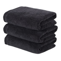 Рушник махровий Готель Premium Microcotton чорний 50*90 550 г/м²
