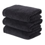 Рушник махровий Готель Premium Microcotton чорний 70*140 550 г/м²