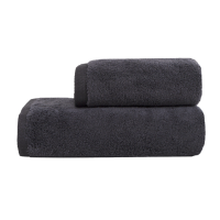 Набір рушників Premium Microcotton Чорний 50*90+70*140 550 г/м²