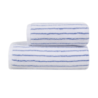 Набір рушників Готель Premium Microcotton White-Blue 50*90+70*140 550 г/м²