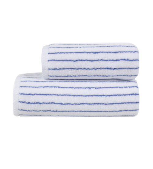 Набір рушників Готель Premium Microcotton White-Blue 50*90+70*140 550 г/м²