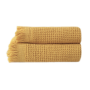 Набір рушників Premium Waffle - mustard гірчичний 50*100+90*170 см