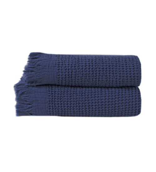 Набір рушників Premium Waffle - navy синій 50*100+90*170 см