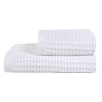 Набір рушників Waffle white білий 50*90+70*140 см.