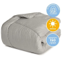 Ковдра 140х210 см nordic comfort всесезонна сіра