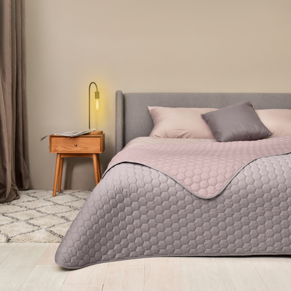 Покривало двостороннє 240х260 см Silhouette  Беж